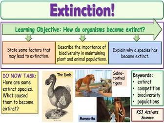 Extinction KS3 Activate Science