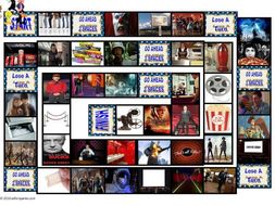 Movie Things and Genres Animated Board Game