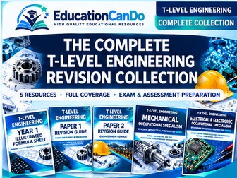 T-Level Engineering Complete Revision Collection | Year 1 Core, Mechanical & Electrical Engineering
