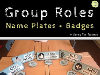 Group Roles Badges and Job Plates
