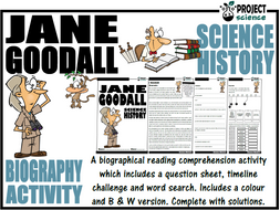 Jane Goodall Biography Activity | Teaching Resources