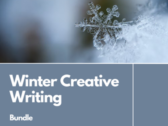 Winter Creative Writing Bundle for Narrative and Descriptive Writing