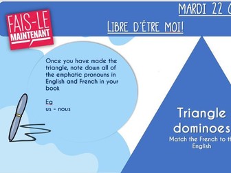 NEW GCSE French Pearson Edexcel Module 2.0 Culture  Libre d'etre moi