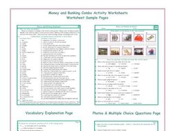 Money and Banking Combo Activity Worksheets