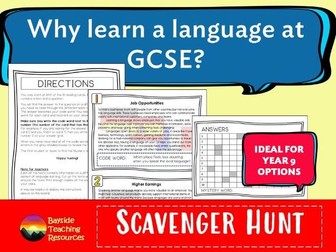 Why Learn Languages Scavenger Hunt