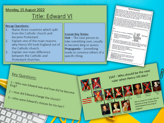 Tudors - Edward VI - Ks3