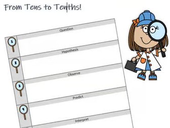 From Tens to Tenths! Inquiry Math Learning Experience