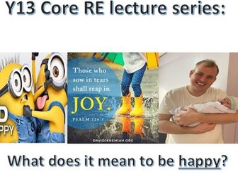 Sixth Form lecture: What does it mean to be happy?