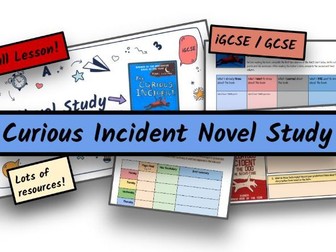 KS4 GCSE/iGCSE ENGLISH CURIOUS INCIDENT OF THE DOG IN THE NIGHT-TIME