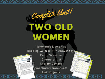 Two Old Women Literature Unit Study