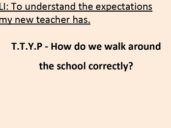 New Class Expectations