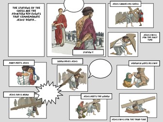 Stations of the cross - Comic Strip Activity