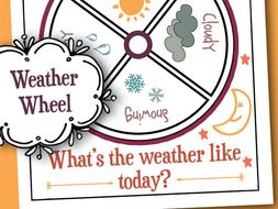 Printable Weather Wheel | Teaching Resources