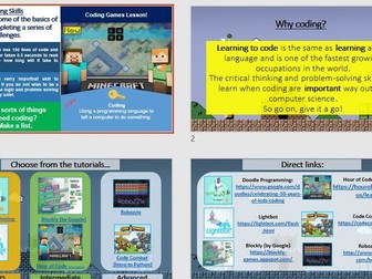 Coding Games – ICT / Computer Science Cover Lesson