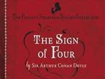2x Exam style questions on 'The Sign of Four'+model answer - Sherlock and mystery; AQA GCSE Paper 1