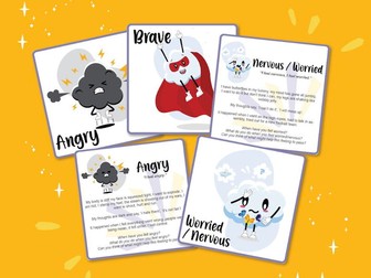 A Confident ME Feelings Cards - Cloud Characters and Stories