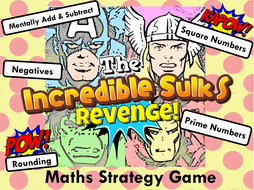 Number Skills Maths Strategy Game - Super Hero Edition