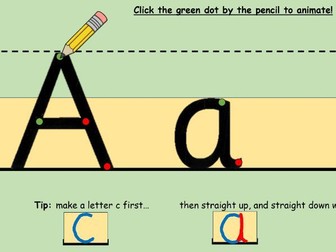 Interactive Animated Handwriting Helper PPT
