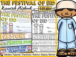 Eid Editable Flipbook Informational Writing Research Template