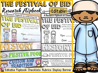 EID EDITABLE FLIPBOOK: INFORMATIONAL WRITING RESEARCH TEMPLATE