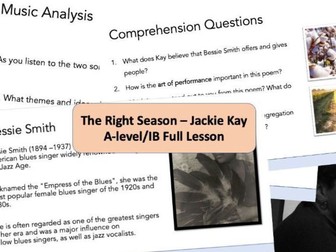 Jackie Kay - The Right Season