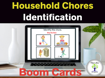 Household Chores Identification Boom Cards Life Skills Special Education