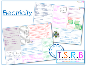 iGCSE Physics Section 2: Electricity Worksheets | Teaching Resources