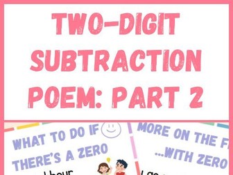 Two-Digit Subtraction Poem - Part 2!
