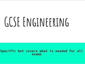 GCSE Engineering + Design Technology