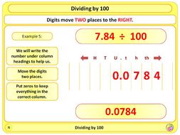 Dividing by 10, 100 and 1000 KS2 by Magictrickster - Teaching Resources ...