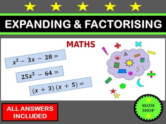 Expanding and Factorising Algebra