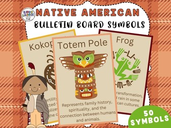 Native American Heritage Month Posters,Bulletin Board Symbols & Classroom Decor