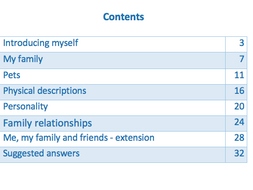Key Stage 3 French - Me, my family and friends - New GCSE style activities
