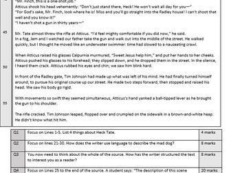 5 Mini Mocks AQA English Language Paper 1