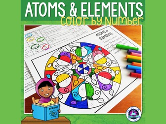 Atoms and Elements Colour by Number Activity