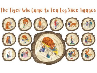 The Tiger Who Came to Tea story log slices pdf