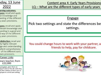 CACHE Childcare - Content Area 4