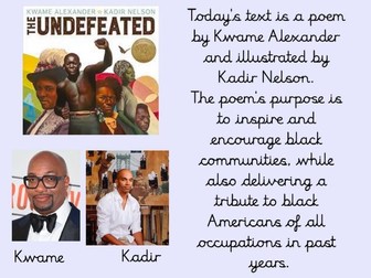 The Undefeated Reading Lesson USK2