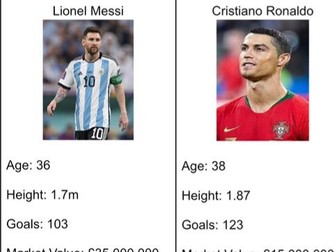 Footballer Facts Number Revision