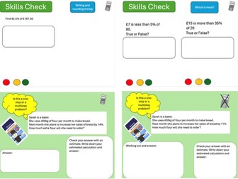Percentages FS2  complete Lesson/unit. Workbook and powerpoint U2