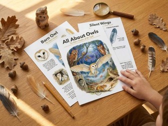 Owl Worksheets Pack | Barn Snowy Eagle Owl | Pellet Science | Ages 4-7
