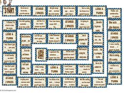 Linking Words and Connectors Animated Board Game