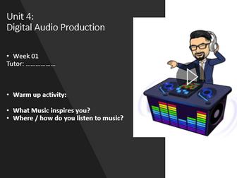 Unit 4 - Digital Audio Production Resources