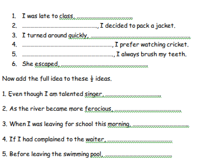 5th Grade Simple Compound Complex Sentences Worksheet Foto Kolekcija