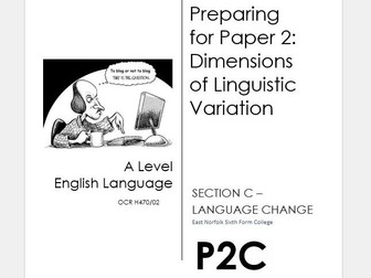 OCR A Level English Language Exam Preparation Booklet Paper 2 Section C - Language Change