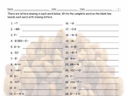 Pets-Pet Care Missing Letters