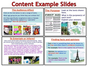 Reading Non Fiction and Media Texts
