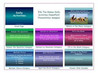 Daily Activities PowerPoint Presentation