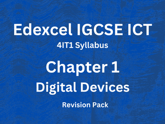 Edexcel IGCSE ICT - Chapter 1 - Revision Notes