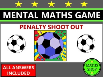 Football Mental Maths Game